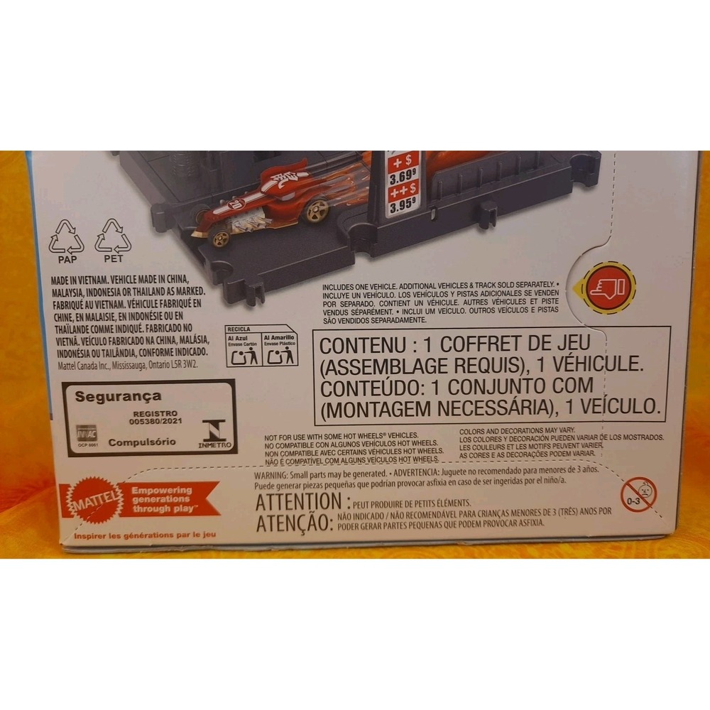 Hot Wheels City Fuel Station Shift Track Set Sealed Mattel Toy Car HKX45 - Picture 6 of 11